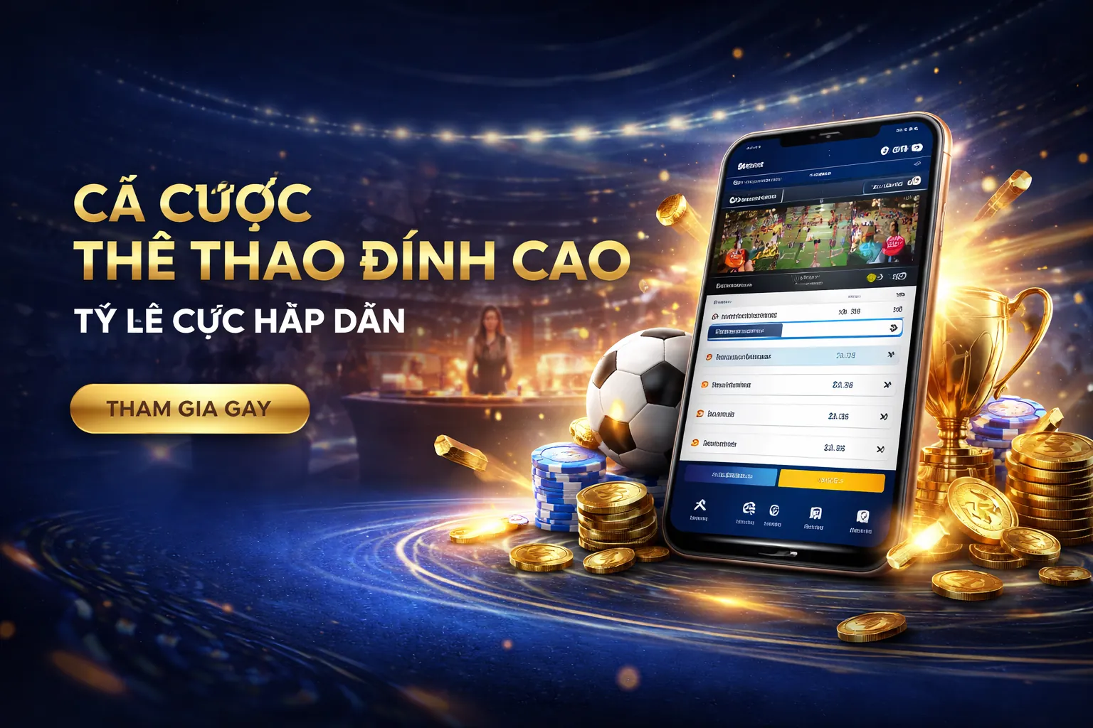 Hình ảnh nền ACB8VIP với các trò chơi casino và thể thao
